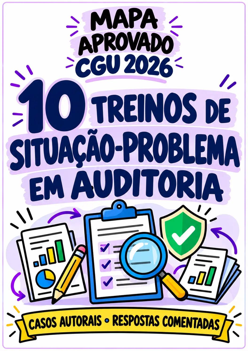 Capa dos 10 Treinos de Situação-Problema em Auditoria